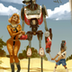 Illustration for article titled Concept Art Writing Prompt: A Beach Vacation with the Robot Family